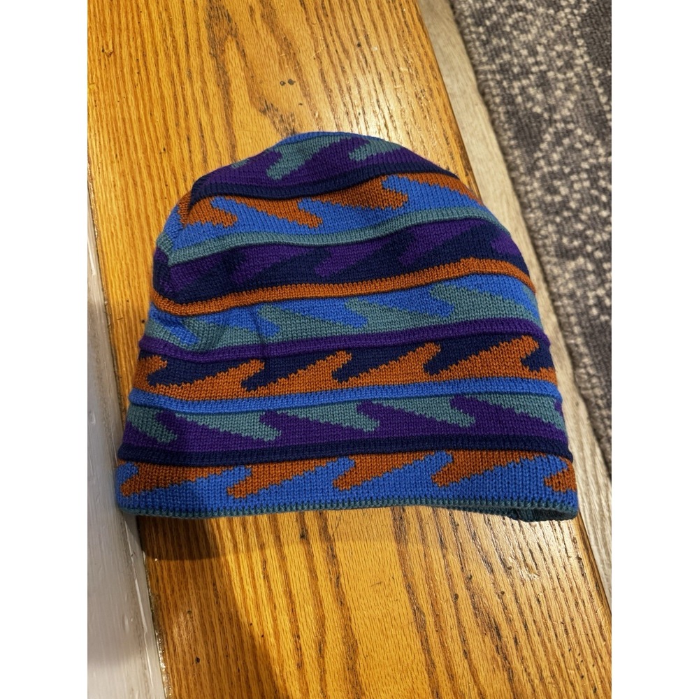 Manresa Men's Southwestern Geometric Zigzag Pattern Beanie Hat Ski Snow OSFM‎